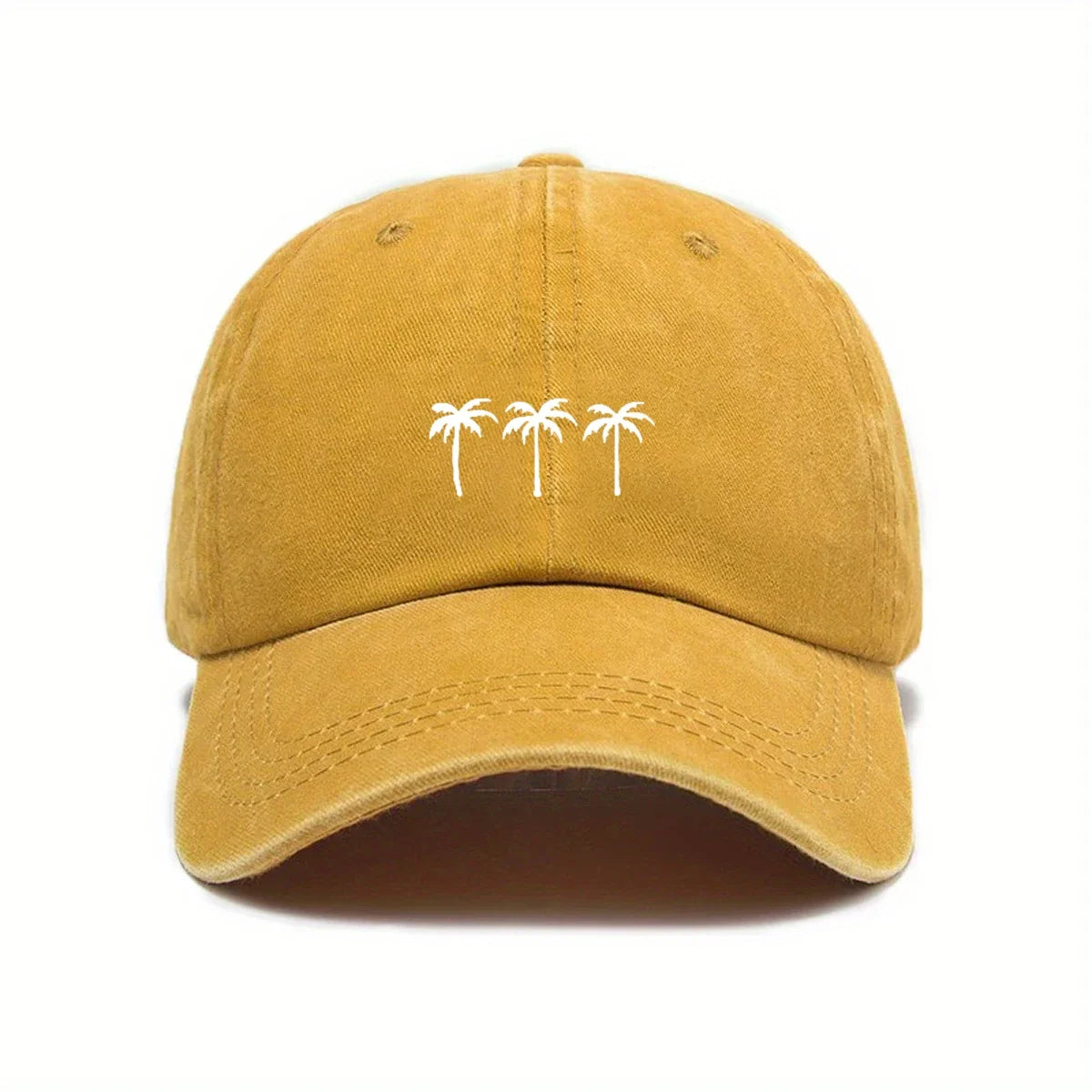 Palm Trees Men's Washed Cotton Blend Baseball Cap – view 3