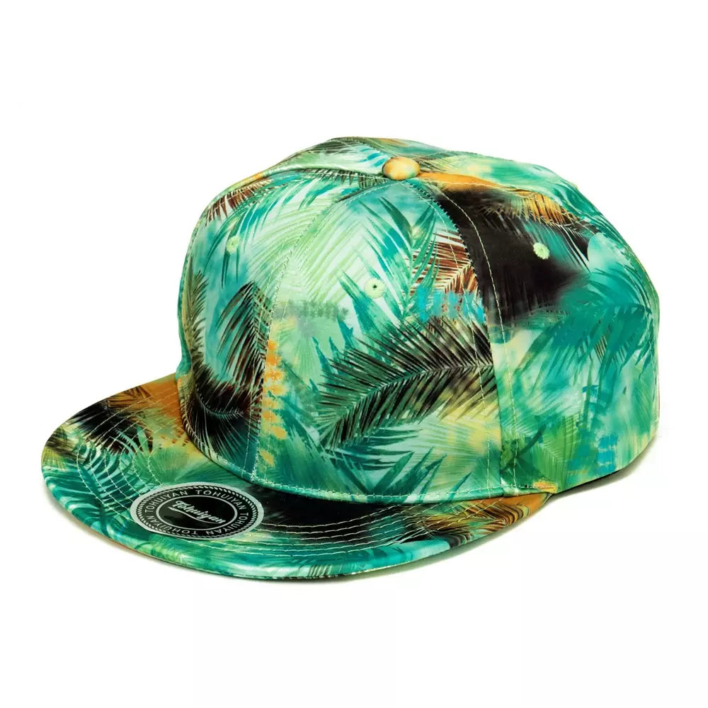 Palm Leaves Graffiti Men's Snapback Baseball Cap – view 1