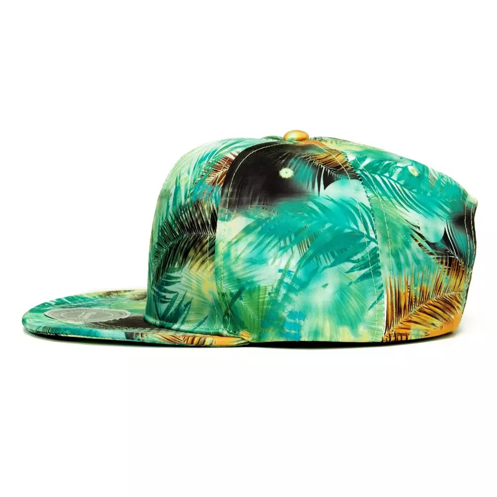 Palm Leaves Graffiti Men's Snapback Baseball Cap – view 8
