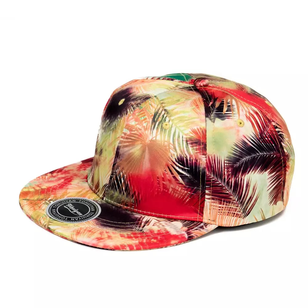 Palm Leaves Graffiti Men's Snapback Baseball Cap – view 3