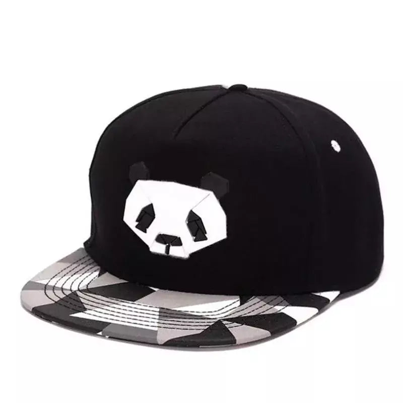 Panda Bear Origami Men's Cotton Snapback Baseball Cap – view 3