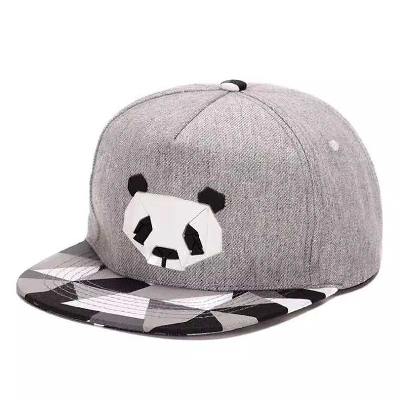 Panda Bear Origami Men's Cotton Snapback Baseball Cap – view 1