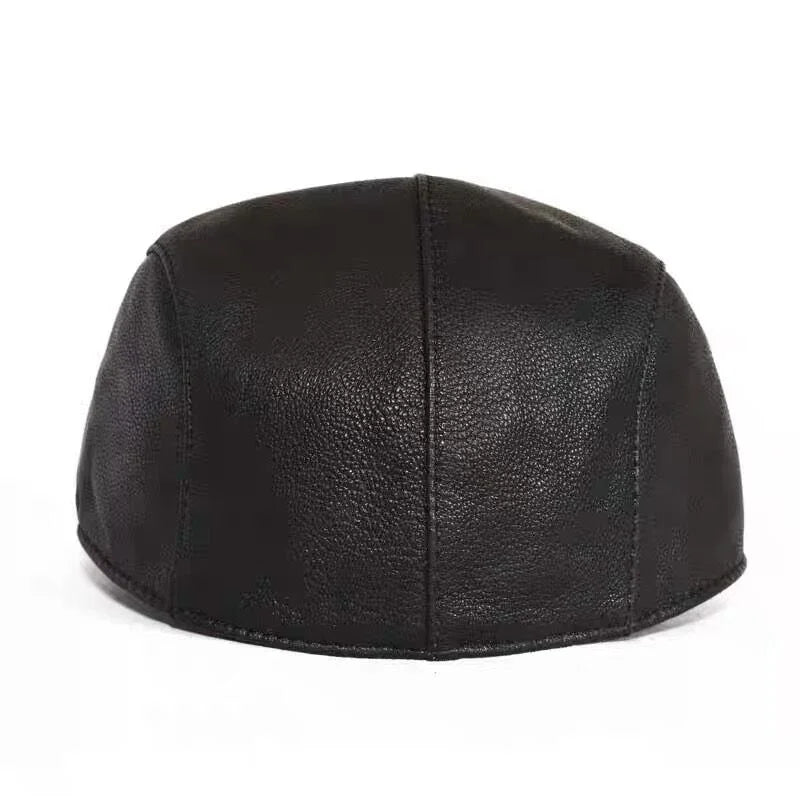 Pittsburgh Men's Genuine Leather Flat Cap – view 5