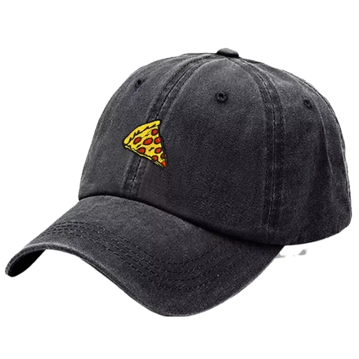 Pizza Men's Washed Cotton Baseball Cap – view 3