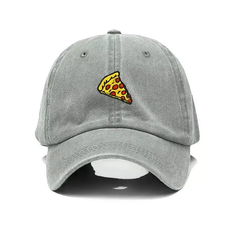 Pizza Men's Washed Cotton Baseball Cap – view 8