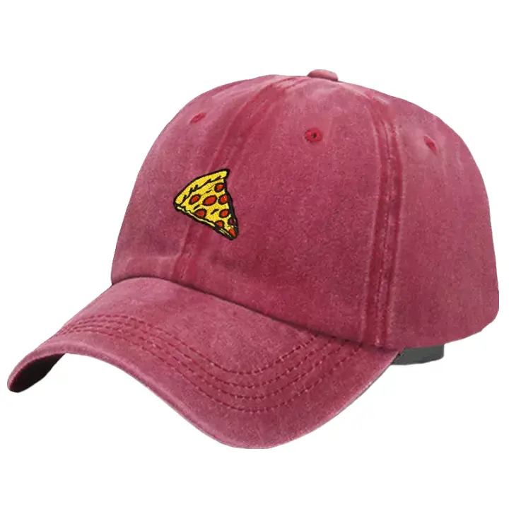 Pizza Men's Washed Cotton Baseball Cap – view 5