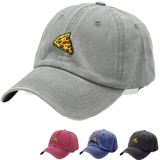 Pizza Men's Washed Cotton Baseball Cap – view 2