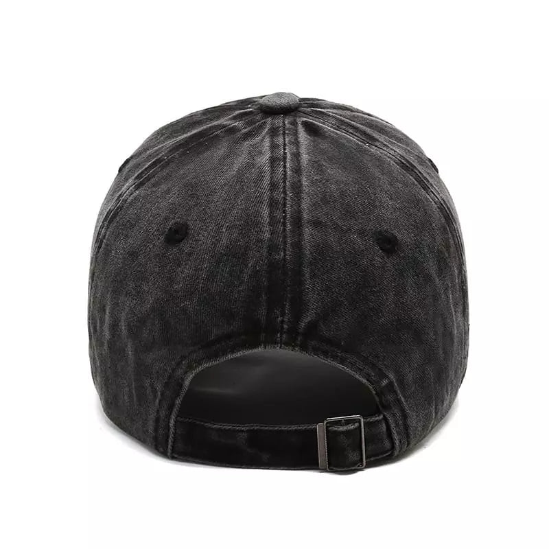 Men's Plain Washed Organic Cotton Baseball Cap – view 15