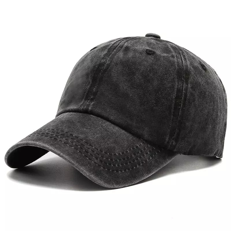 Men's Plain Washed Organic Cotton Baseball Cap – view 1