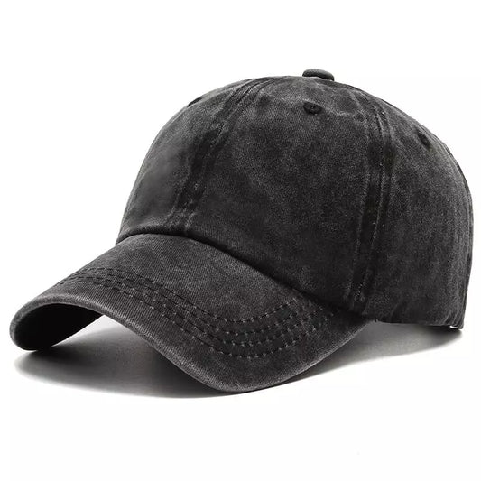 Men's Plain Washed Organic Cotton Baseball Cap – view 1