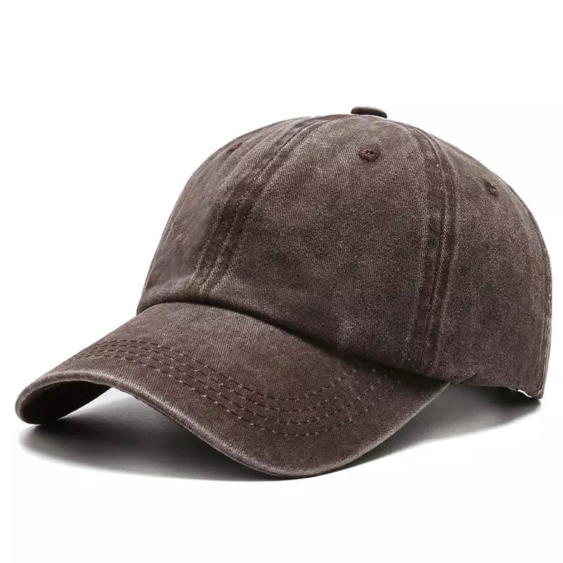 Men's Plain Washed Organic Cotton Baseball Cap – view 4