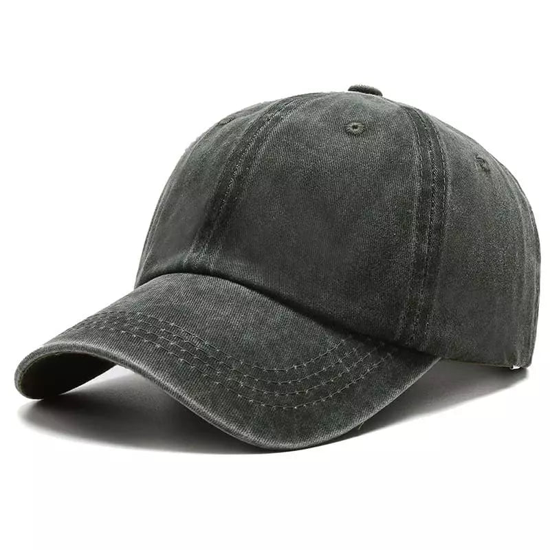 Men's Plain Washed Organic Cotton Baseball Cap – view 5
