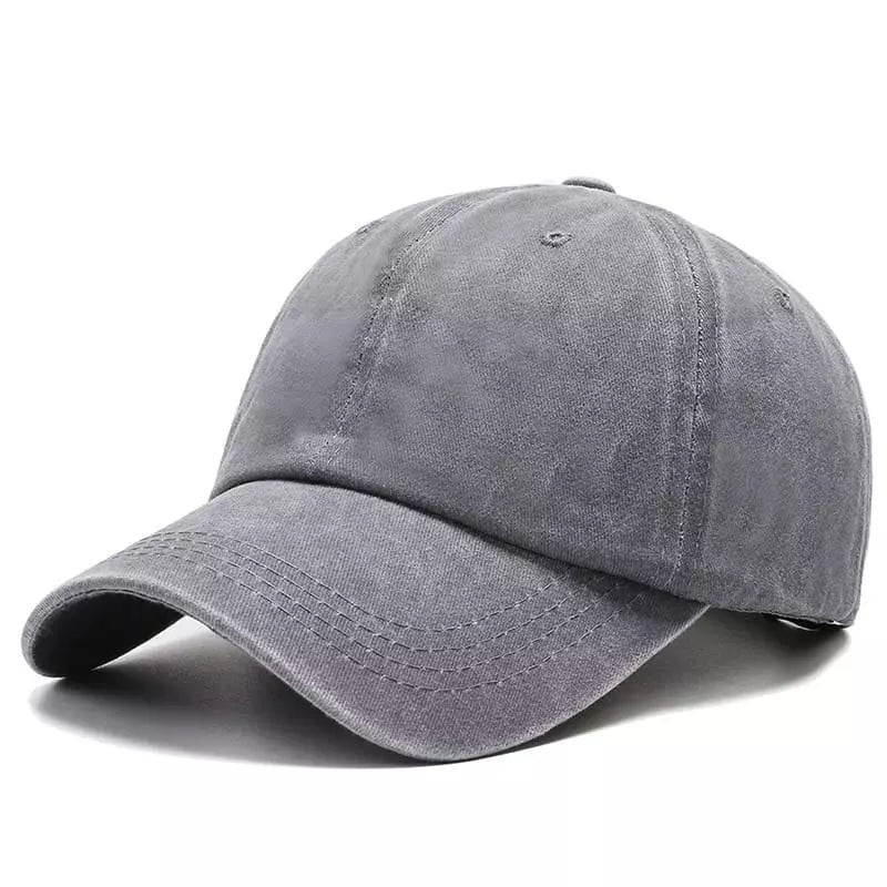 Men's Plain Washed Organic Cotton Baseball Cap – view 6