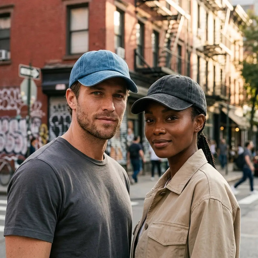Men's Plain Washed Organic Cotton Baseball Cap – view 17