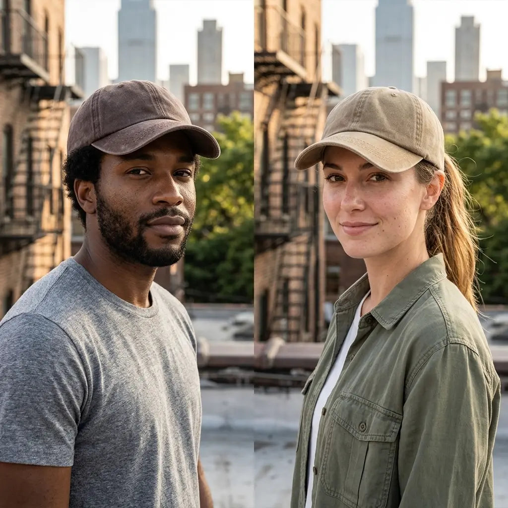 Men's Plain Washed Organic Cotton Baseball Cap – view 18