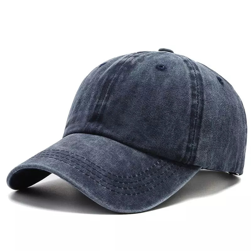 Men's Plain Washed Organic Cotton Baseball Cap – view 8