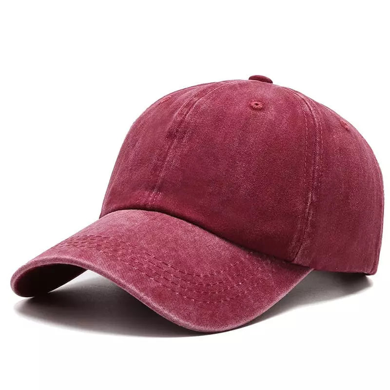 Men's Plain Washed Organic Cotton Baseball Cap – view 11