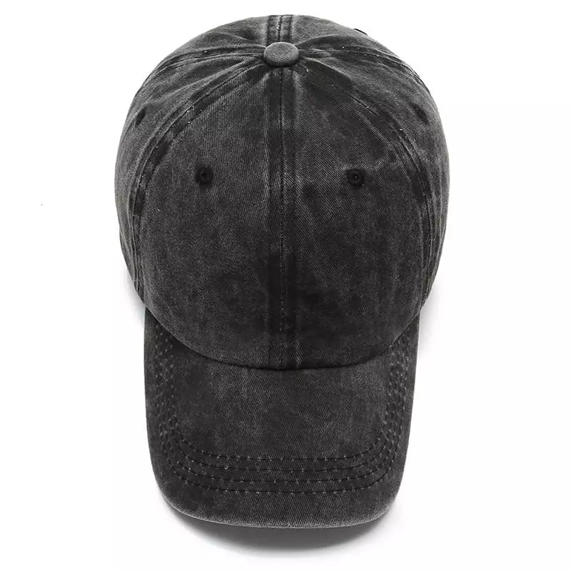 Men's Plain Washed Organic Cotton Baseball Cap – view 16