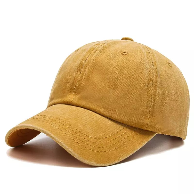Men's Plain Washed Organic Cotton Baseball Cap – view 12