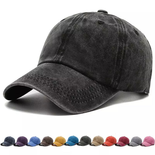 Men's Plain Washed Organic Cotton Baseball Cap – view 2