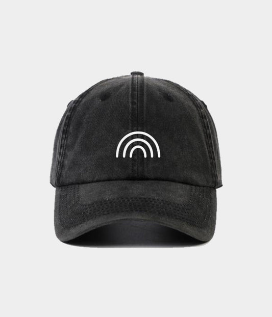 Rainbow Men's Embroidered Washed Cotton Baseball Cap – view 1