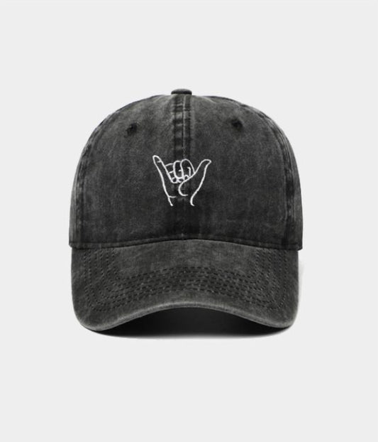 Rock On Men's Embroidered Washed Cotton Baseball Cap – view 1