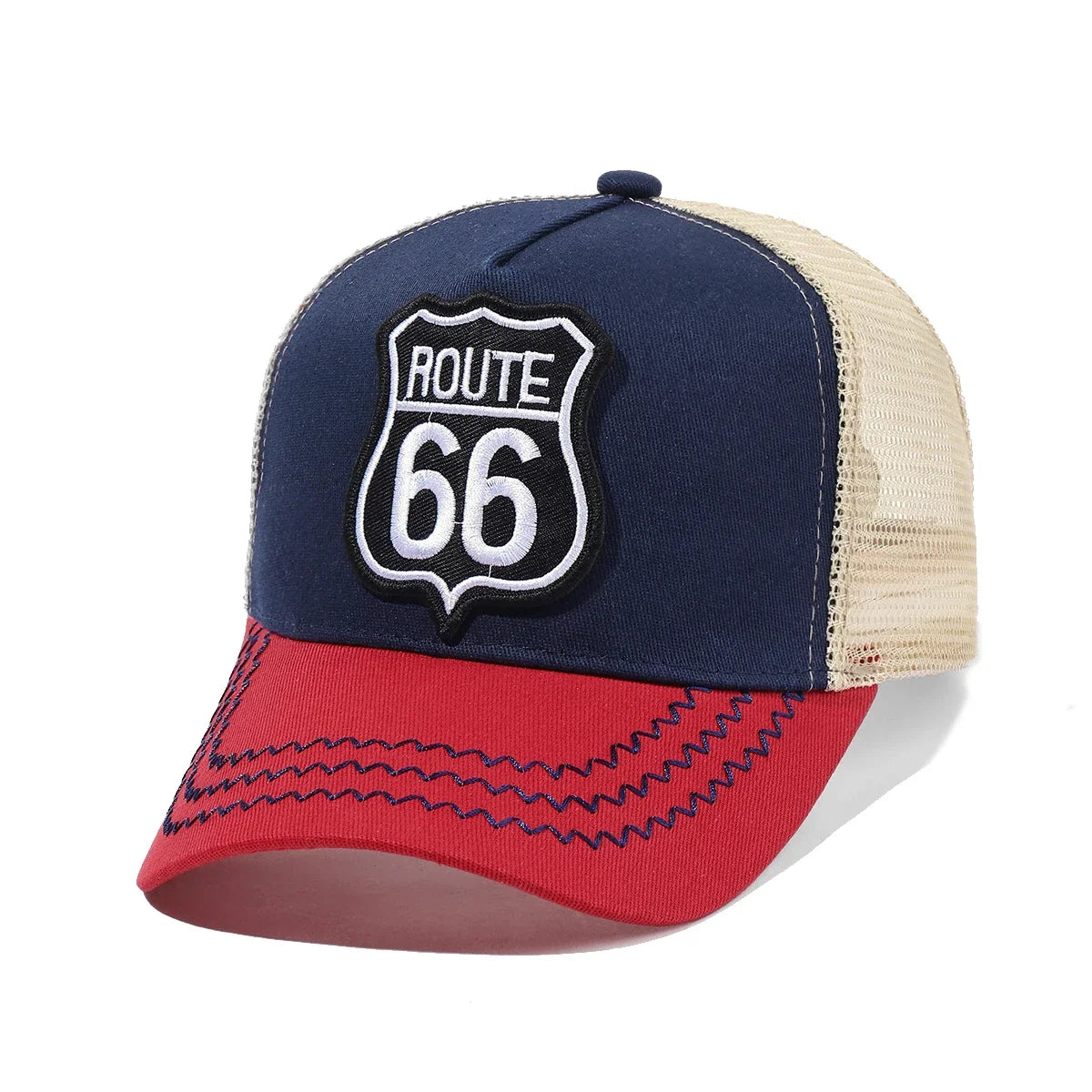 Route 66 Men's Cotton Trucker Baseball Cap – view 1