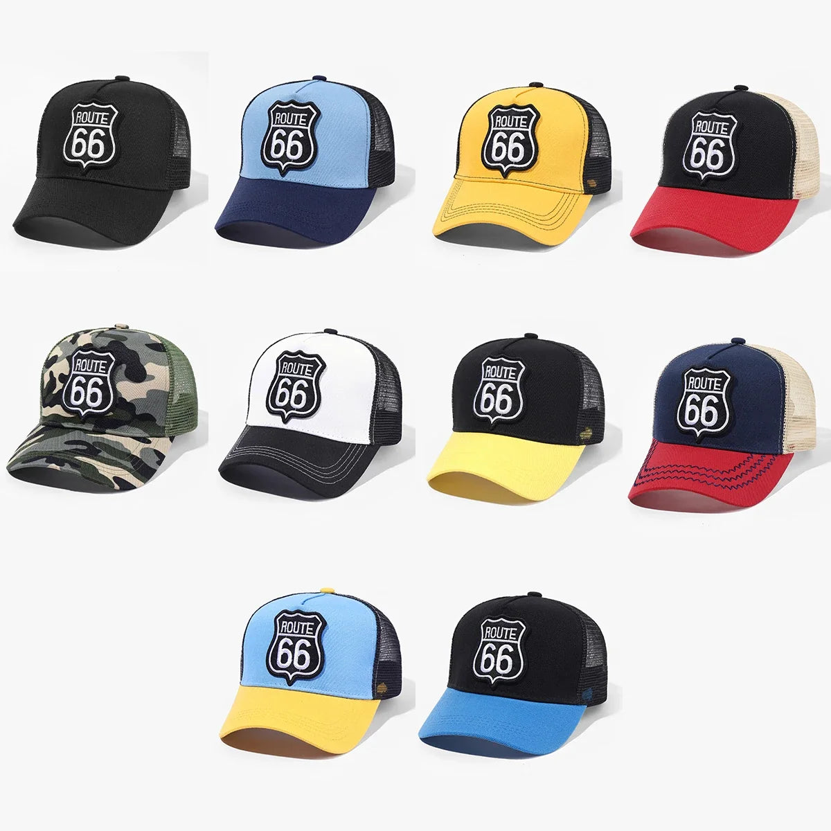 Route 66 Men's Cotton Trucker Baseball Cap – view 12