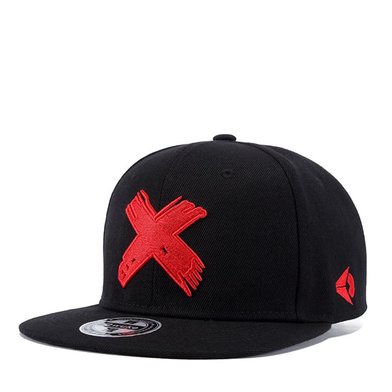 Red X Men's Cotton Snapback Baseball Cap – view 1