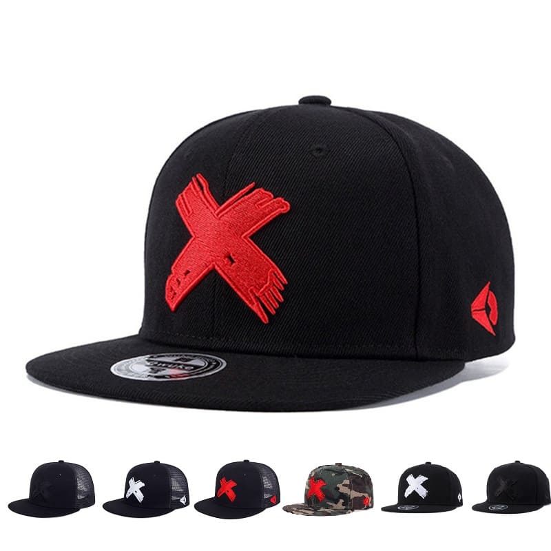 Red X Men's Cotton Snapback Baseball Cap – view 2