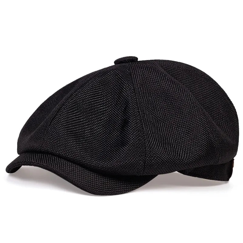 Men's Vintage Cotton Newsboy Cap – view 7