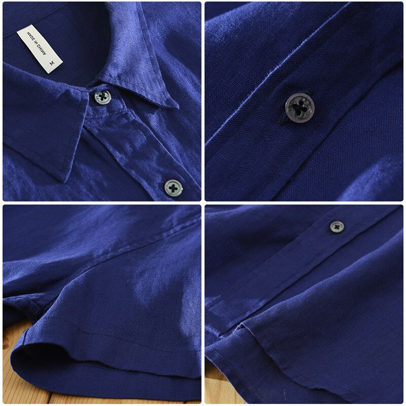 Traipu Men's Linen Short Sleeve Shirt – view 7
