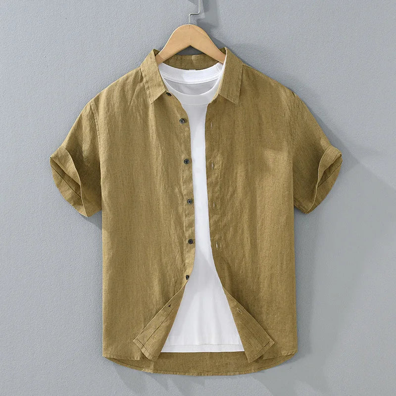Kawi Men's Short Sleeve Linen Shirt – view 4