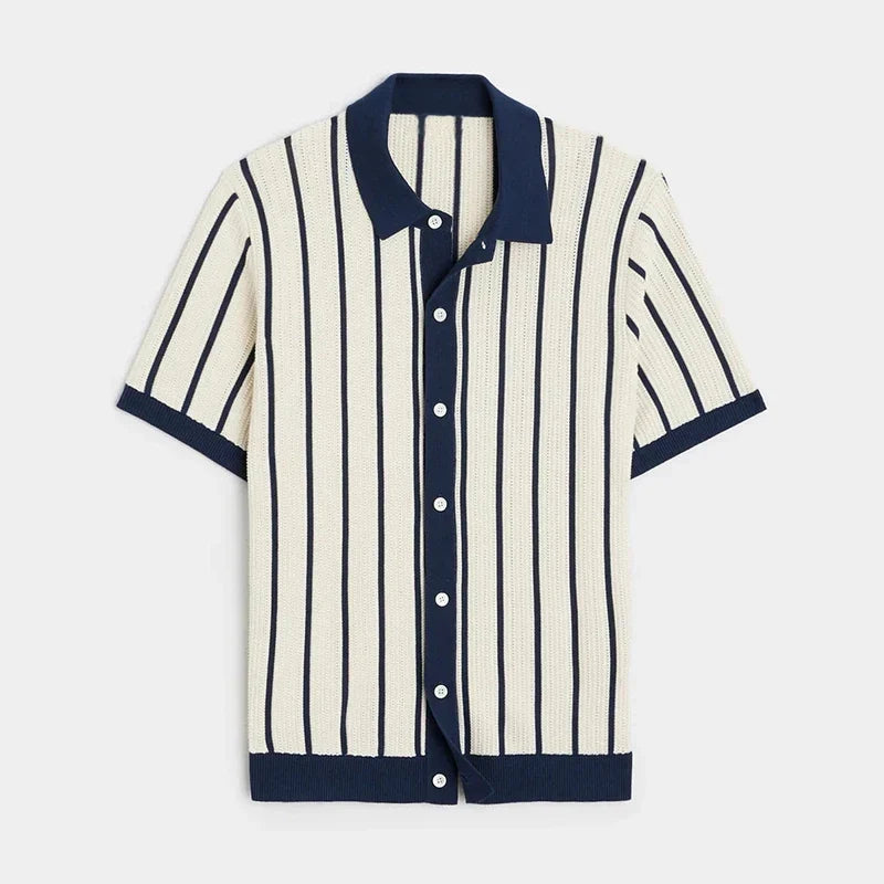 Men's Knitted Short Sleeve Shirt – view 4
