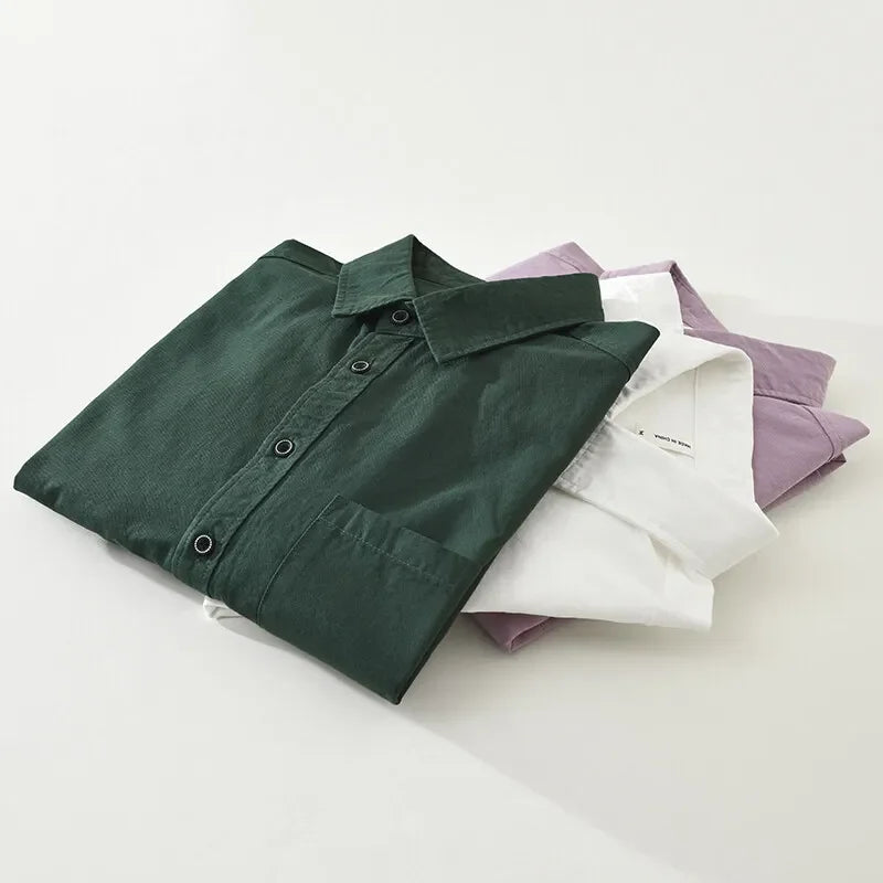 Bari Men's Long Sleeve Cotton Shirt – view 4