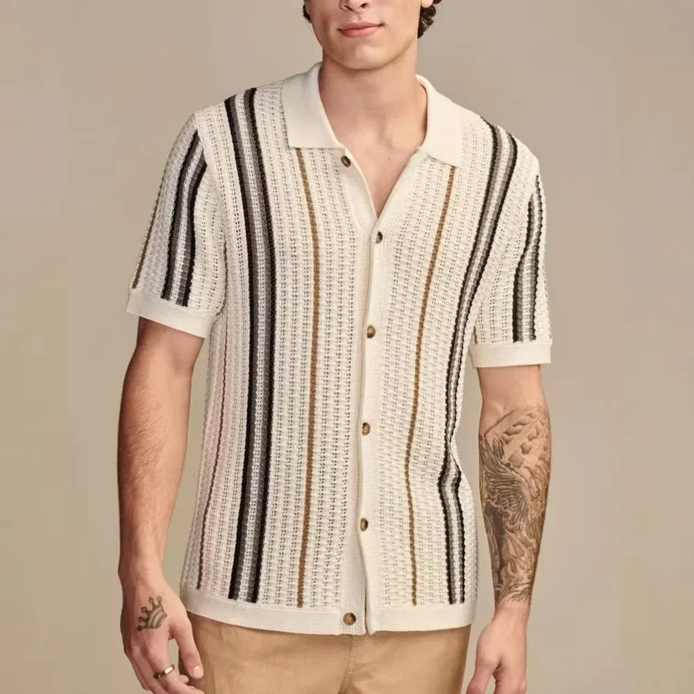 Men's Knitted Short Sleeve Shirt – view 2