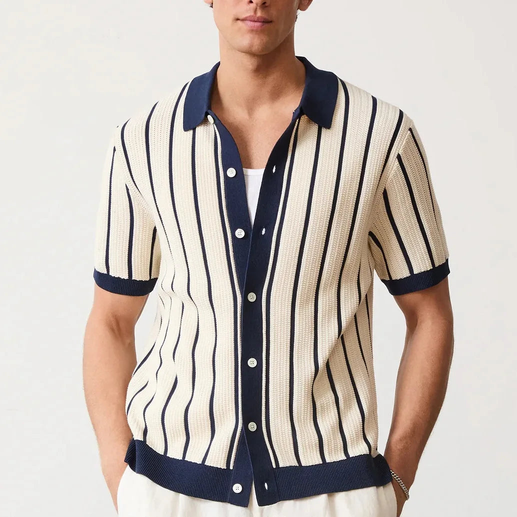 Men's Knitted Short Sleeve Shirt – view 2