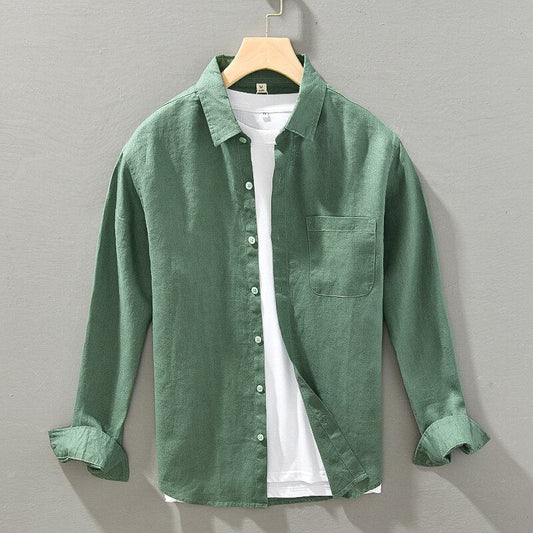 Imbaú Men's Long Sleeve Linen Shirt – view 5