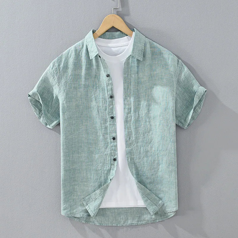 Kawi Men's Short Sleeve Linen Shirt – view 8