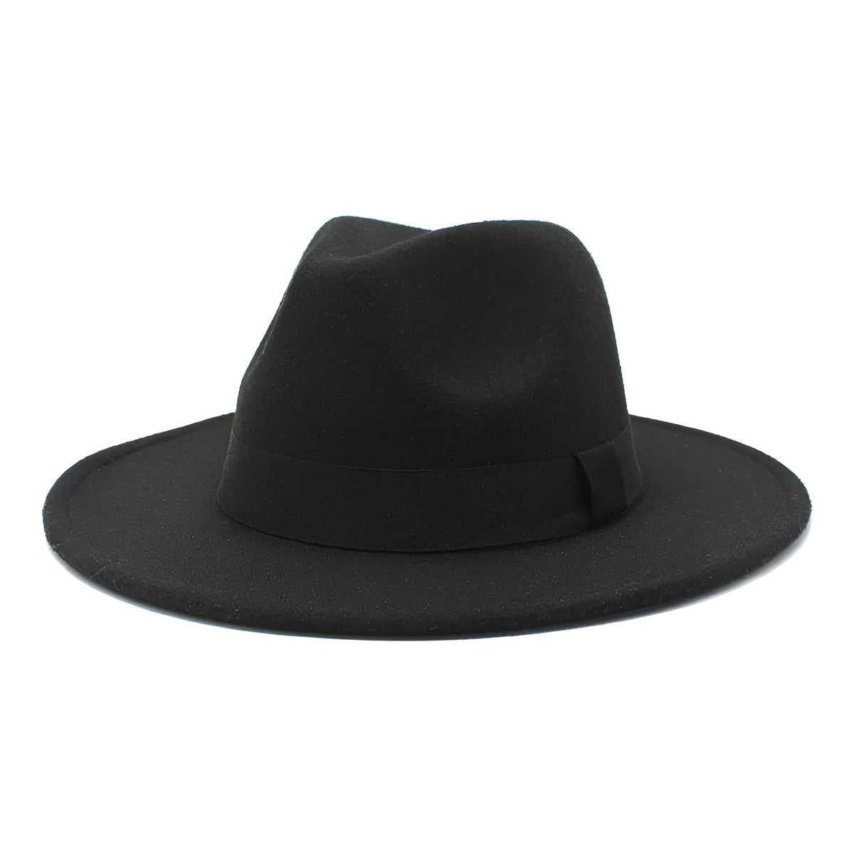 Men's Wool Blend Wide Brim Fedora Hat – view 4