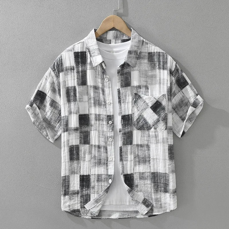 Basiléa Men's Short Sleeve Cotton Shirt – view 2