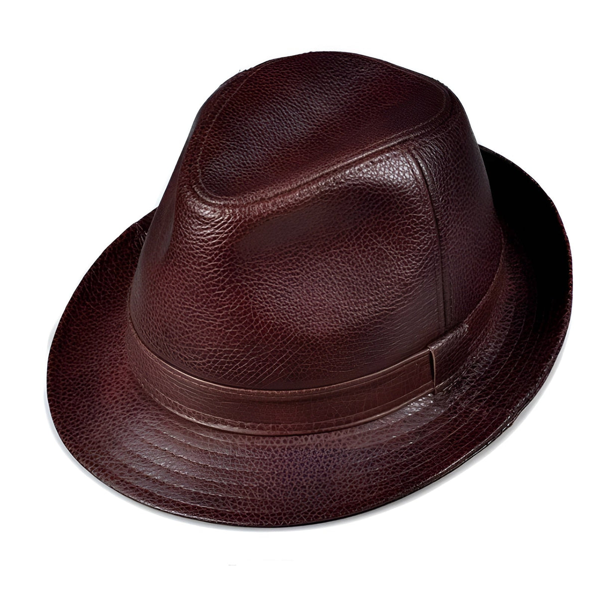 Men's Genuine Leather Trilby Hat – view 1