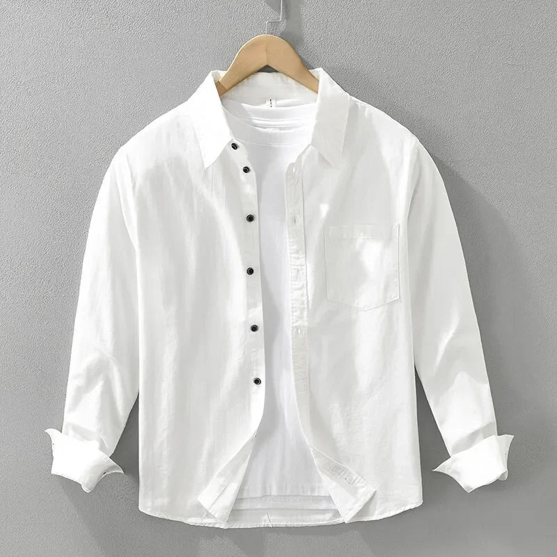 Bari Men's Long Sleeve Cotton Shirt – view 6
