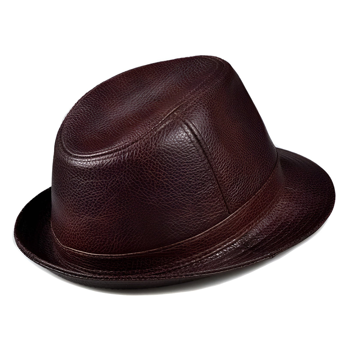 Men's Genuine Leather Trilby Hat – view 5