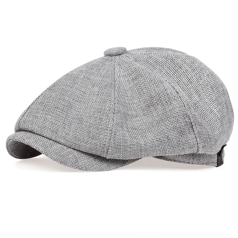 Men's Vintage Cotton Newsboy Cap – view 10