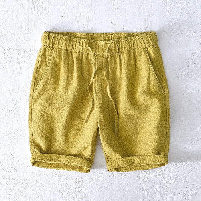 Men's Linen Cotton Blend Casual Shorts – view 2