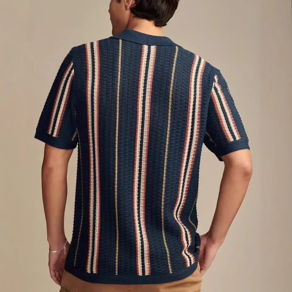 Men's Knitted Short Sleeve Shirt – view 7