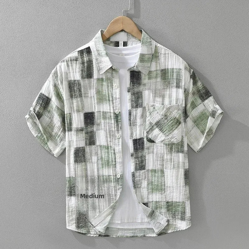 Basiléa Men's Short Sleeve Cotton Shirt – view 3