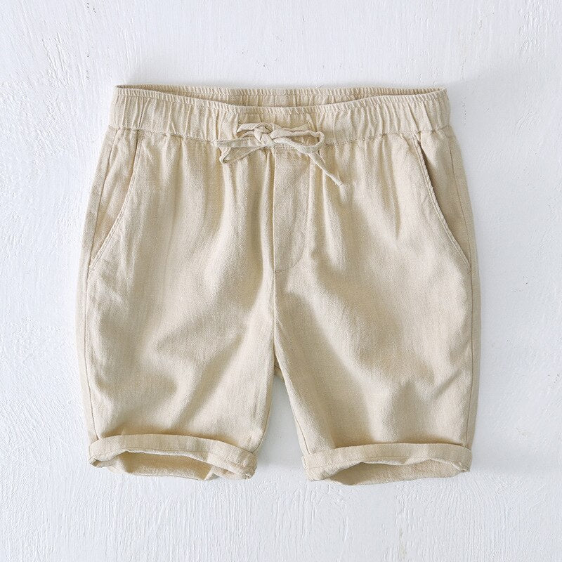 Men's Linen Cotton Blend Casual Shorts – view 1