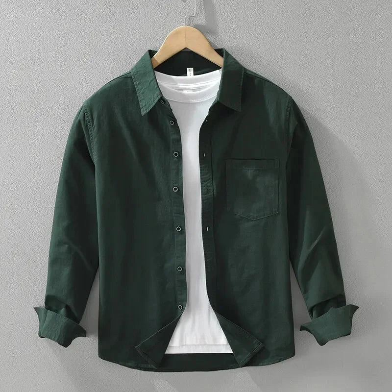Bari Men's Long Sleeve Cotton Shirt – view 2